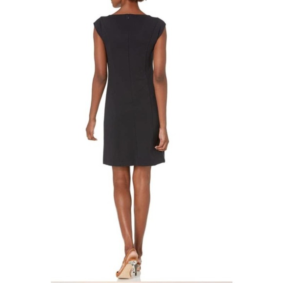 NWOT Lark and Ro Women's Cap Sleeve Dense Knit Dress - Size 14 - Picture 2 of 7